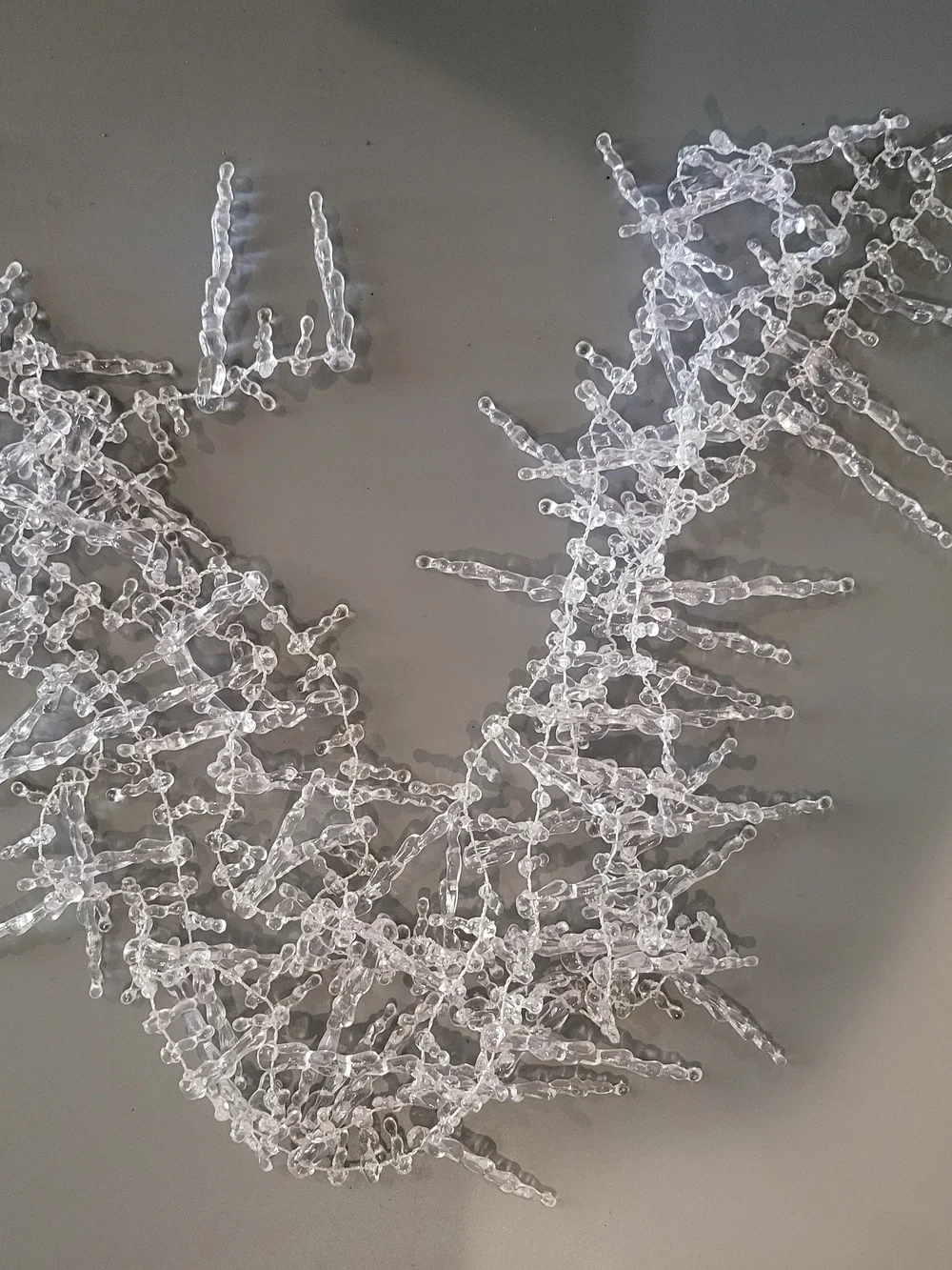 Clear Crystal Beaded Statement Necklace - Women Jewelry